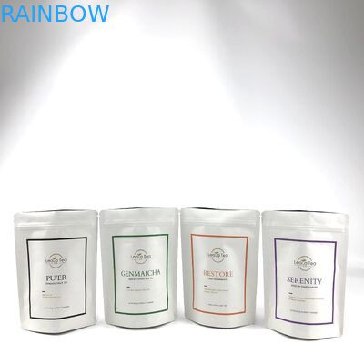 乾燥茶袋のパッケージングのためのカスタマイズされたロゴと再閉可能スタンドアップポケット