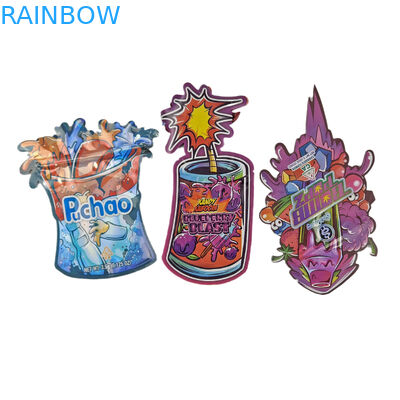 カスタム 切断 金属 高品質 不正 密封 細 型 特殊 形 プラスチック ザイパー マイラー 食品 包装 袋