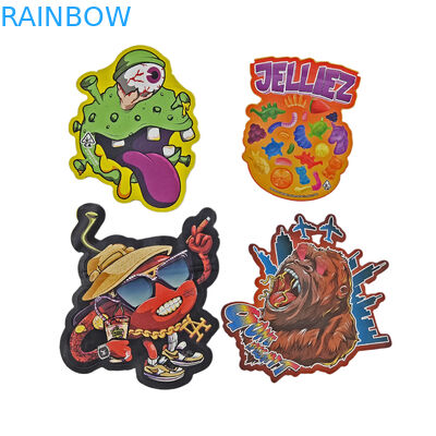 不規則形包装袋 ホログラム製 薄膜型 切断袋 特殊形 ジップロック型 プラスチック型 マイラー 3.5g 切断袋