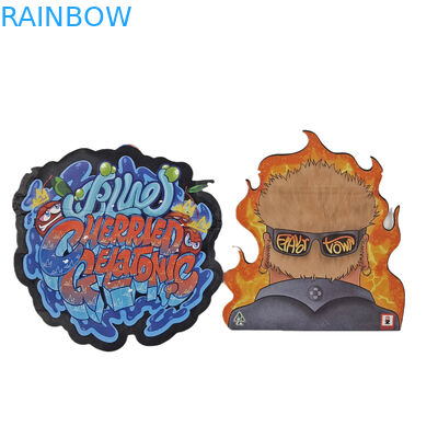 カスタムデジタル印刷袋 包装 ホログラム 薄膜 切断型 特殊 形 Ziplock プラスチック マイラー 3.5g 切断型 袋