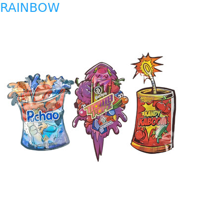 ダイカット カスタム 不正形 特殊形 プラスチック 防災 ザイパー付き 3.5g 食品級 カスタム形 マイラー