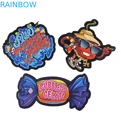 カスタムマット・ロゴ 再開可能なプラスチック型ポケット 臭いを防げる 切断式ジップロック 3.5 マイラー袋 キャンディ