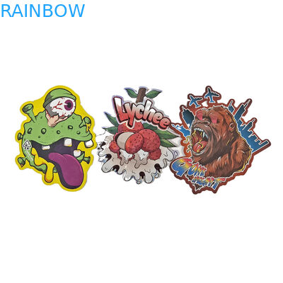 カスタム デジタル プリント ダイカット 不規則 3.5g バッグ 特殊 形 食品 プラスチック シープロック 梱包 マイラー バッグ