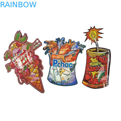 3.5g 7g 14g 特殊形塑料包装袋 ホログラム 臭いがなく プラスチック 切断式 スナック クッキー スナック バッグ