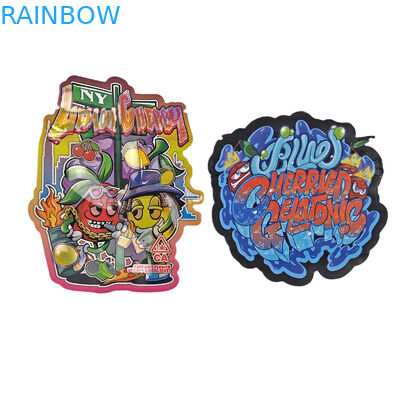 3.5g カスタムプリント マイラー袋 不正形型 切断型 シープロック袋 スナック・クッキー・キャンディ用の包装袋