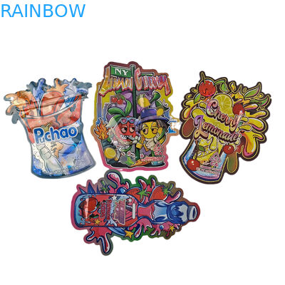 高品質 オーダーメイド ロゴ 特殊 形 臭いがなく 固定 固定 不正 単品 切断 3.5g ミラー バッグ クッキー キャンディ