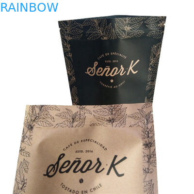 フラットボトムバッグ 食品包装フィルム シンプルホワイト印刷 トップ 空気バルブで満たす