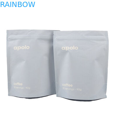 熱売り cuCstom 印刷 エコフレンドリー 再閉可能 カフェ プロテイン粉末用 クラフト紙袋