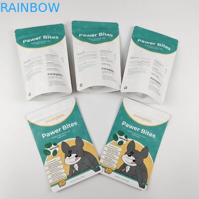 マット・フィニッシュ 熱密封 食品グレード オーダーメイド ロゴ デジタル印刷 アルミホイル スタンドアップ 梱包袋