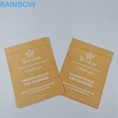 MOPP コンポスタブル クラフト紙袋 カスタム スタンドバッグ ザイプ 食品用 湿度防止