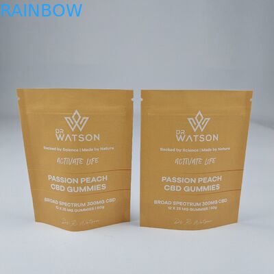 MOPP コンポスタブル クラフト紙袋 カスタム スタンドバッグ ザイプ 食品用 湿度防止