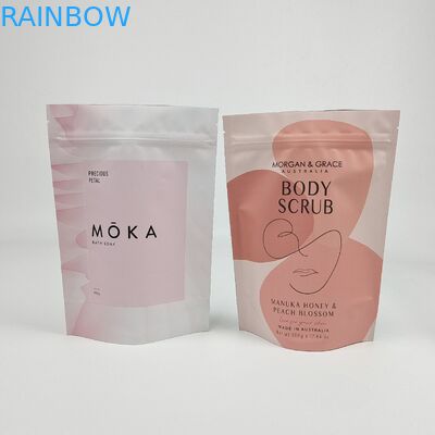 高品質のボディスクラブ 印刷包装袋 プラスチック アルミニウムフィルム カスタム ザイプ スタンドアップ ポケット 浴塩
