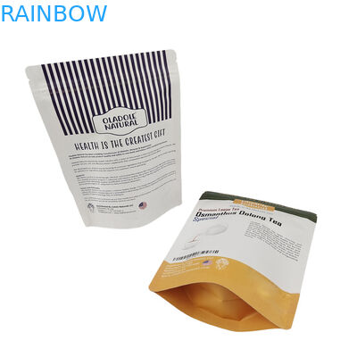 オーダーメイド プリント 生物分解可能 スタンドアップ クラフト 紙袋 ペット 食品 ローゴ付き 再開可能 防臭袋