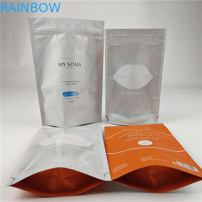 工場卸売 食品包装 材料 包装 マット アルミホイル スタンドアップ ポケット シープロック ドイパック バッグ