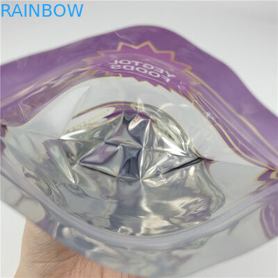 独自のロゴをカスタマイズ デジタル印刷  Ziplock 食用品 窓付きスタンドアップパッケージングバッグ