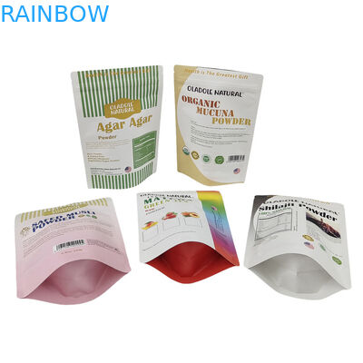 卸売 オーダーメイド スタンダップ クラフト 紙袋 食品 粉 ナッツ 米 お茶 香辛料 生物分解可能 マイラー 袋