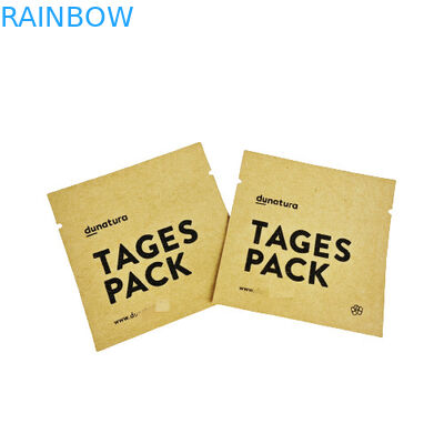 カスタム印刷 コーヒー ゆる茶 試料袋 8x8cm クラフト紙袋 リサイクル可能なクラフト紙袋 カスタマイズ