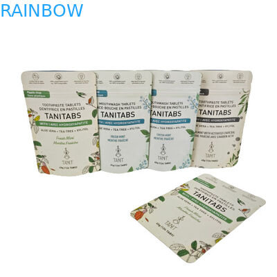 カスタム印刷 コーヒー ゆる茶 試料袋 8x8cm クラフト紙袋 リサイクル可能なクラフト紙袋 カスタマイズ