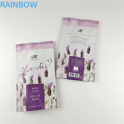 パーソナライズされたサイズと色 梱包可能 マット アルミニウムホイール 浴塩 スタンドアップ ポケット  Ziplock Doypack
