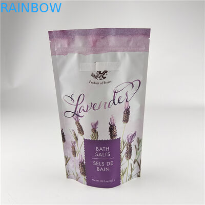 パーソナライズされたサイズと色 梱包可能 マット アルミニウムホイール 浴塩 スタンドアップ ポケット  Ziplock Doypack