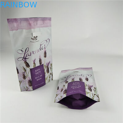 パーソナライズされたサイズと色 梱包可能 マット アルミニウムホイール 浴塩 スタンドアップ ポケット  Ziplock Doypack