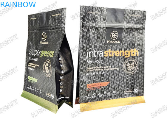 カスタムフラットボトムコーヒー豆 アルミ製紙 カフェパッケージングバッグ バルブとジッパー