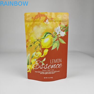 カスタムプリント プラスチック スタンドアップ バッグ 再び閉じる 防湿 250g 茶包装 バッグ