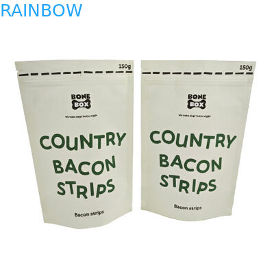 エコフレンドリー コンポスタブル クラフト バッグ 復閉可能なジッパー 化粧粉末パッケージ