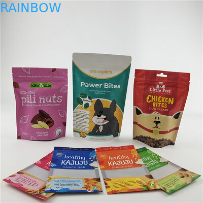 最売 リサイクル可能 環境に優しい 食品品種 プリントされた袋 スナック用 ザイパー付き