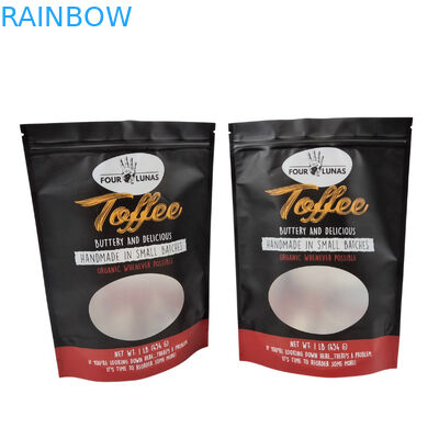 涙ノッチ 特徴 透明なデザインとジッパーの閉ざしを持つペットフードバッグ