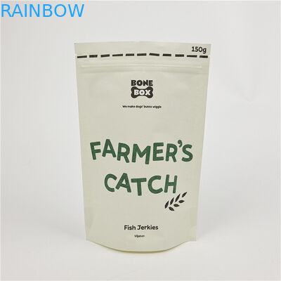 カスタム デジタル 印刷 スタンドアップ ザイパー バッグ 臭いを防げる クラフト 紙 バッグ カスタム 印刷 生物分解性 紙袋