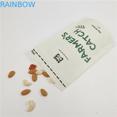 カスタム デジタル 印刷 スタンドアップ ザイパー バッグ 臭いを防げる クラフト 紙 バッグ カスタム 印刷 生物分解性 紙袋