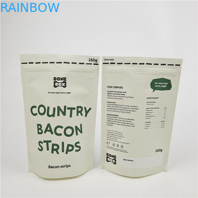 カスタム デジタル 印刷 スタンドアップ ザイパー バッグ 臭いを防げる クラフト 紙 バッグ カスタム 印刷 生物分解性 紙袋