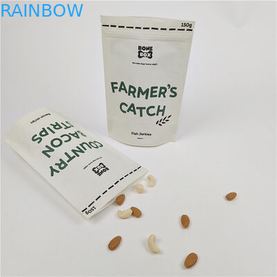 カスタム デジタル 印刷 スタンドアップ ザイパー バッグ 臭いを防げる クラフト 紙 バッグ カスタム 印刷 生物分解性 紙袋