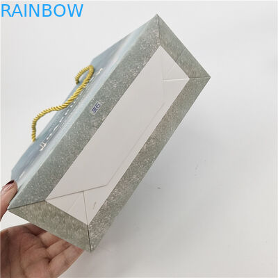 売れ筋 リサイクル可能 環境に優しいロゴ 印刷 ショッピング 紙袋 梱包 白 110グラム 再利用可能