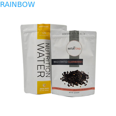 色の効果 鮮やかなまたはマットな完成品 茶袋 再開可能なスタンドアップポケットのパッケージ