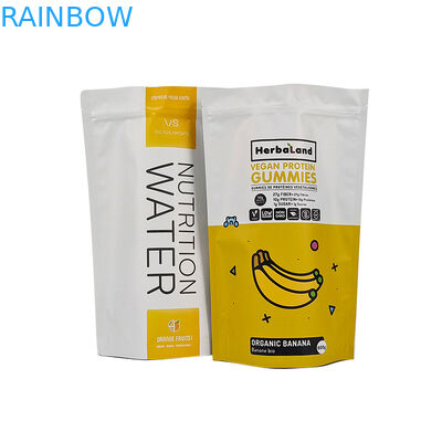 色の効果 鮮やかなまたはマットな完成品 茶袋 再開可能なスタンドアップポケットのパッケージ