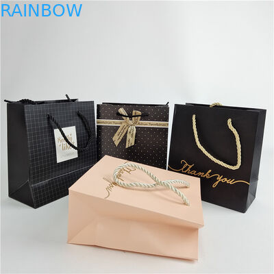 高品質 カスタム デジタル 印刷 ロゴ 印刷 買い物 紙袋 梱包 白 110グラム 再利用可能