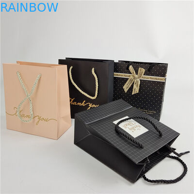 高品質 カスタム デジタル 印刷 ロゴ 印刷 買い物 紙袋 梱包 白 110グラム 再利用可能