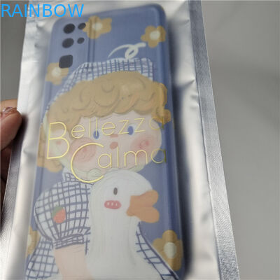 高品質 オーダーメイド プライベート ロゴ 3 サイド シール バッグ 窓付き 簡単 涙ライン 梱包 バッグ