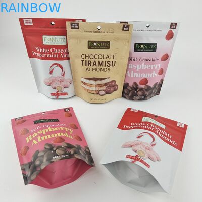 パーソナライズド プライベート ロゴ ザイパー プラスチック スタンドアップ ザイプ ロック パッケージ バッグ パック 食用品 クッキー