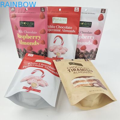 パーソナライズド プライベート ロゴ ザイパー プラスチック スタンドアップ ザイプ ロック パッケージ バッグ パック 食用品 クッキー