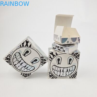 オーダーメイド 輝くUVマットフィルム 白紙紙箱 400g 化粧品サンプル アルガン油