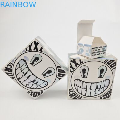 オーダーメイド 輝くUVマットフィルム 白紙紙箱 400g 化粧品サンプル アルガン油