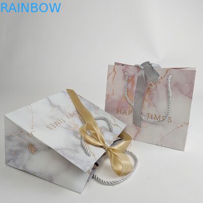 カスタマイズされた紙袋 ローゴ印刷付きのショッピング用生物分解性紙袋