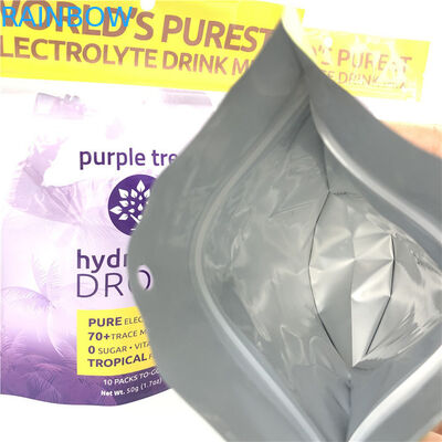 10色 カスタムマット アルミホイル スタンドアップ ポケット  Ziplock ドイパック バッグ 食品