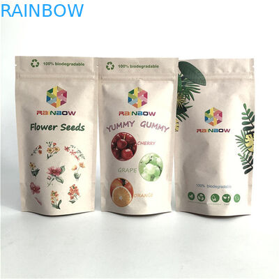 オーダーメイド ロゴ スタンダップ ザイパー ポケット 再封閉可能なプラスチック食品シール 梱包