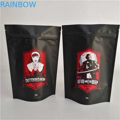 オーダーメイドマット仕上げ 臭いを防ぐ袋 湿度防止 再閉可能なプラスチック食品シールパッケージ