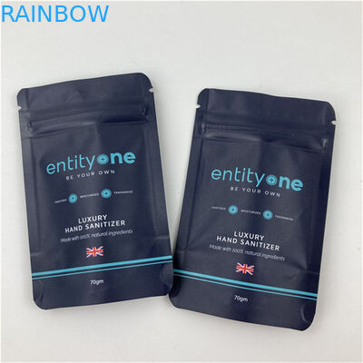 チャック付きカスタムロゴ印刷スタンドアップパウチ マット仕上げ アルミ箔 食品グレード素材 ドイパック