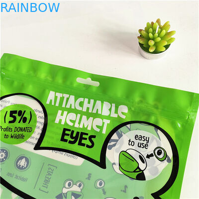 環境に優しい漏れ防止 ザイプ付き 3 面密封されたマイラー包装袋